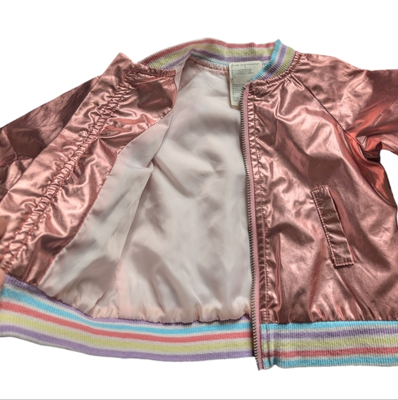First impressions/ rose gold bomber size 3-6 months - Picture 3 of 7